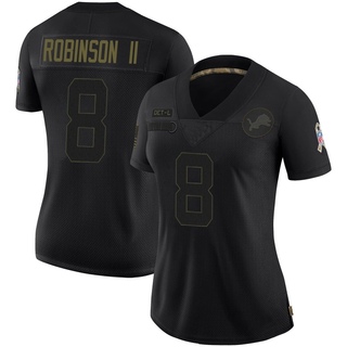 Limited Allen Robinson Women's Detroit Lions 2020 Salute To Service Jersey - Black