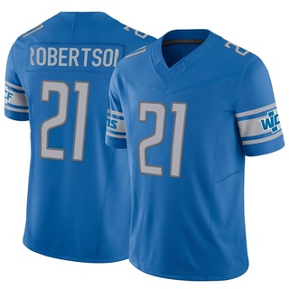 Limited Amik Robertson Men's Detroit Lions Vapor F.U.S.E. Jersey - Blue