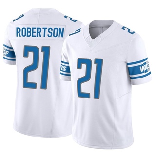 Limited Amik Robertson Men's Detroit Lions Vapor F.U.S.E. Jersey - White