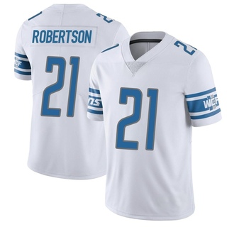 Limited Amik Robertson Men's Detroit Lions Vapor Untouchable Jersey - White