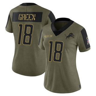 Limited Antoine Green Women's Detroit Lions 2021 Salute To Service Jersey - Olive