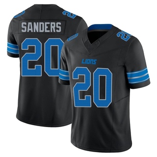 Limited Barry Sanders Men's Detroit Lions Alternate Vapor F.U.S.E. 2nd Jersey - Black