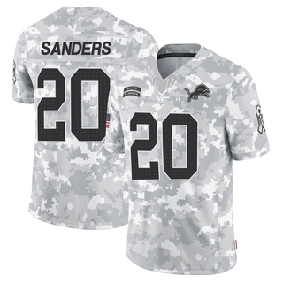 Limited Barry Sanders Youth Detroit Lions 2024 Salute to Service Jersey - Arctic Camo