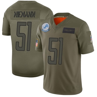 Limited Ben Niemann Youth Detroit Lions 2019 Salute to Service Jersey - Camo