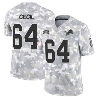 Limited Brad Cecil Men's Detroit Lions 2024 Salute to Service Jersey - Arctic Camo