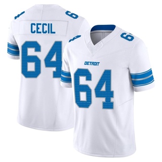 Limited Brad Cecil Men's Detroit Lions Vapor F.U.S.E. 2nd Jersey - White