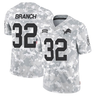 Limited Brian Branch Men's Detroit Lions 2024 Salute to Service Jersey - Arctic Camo