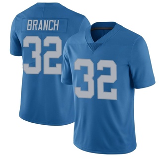 Limited Brian Branch Men's Detroit Lions Throwback Vapor Untouchable Jersey - Blue