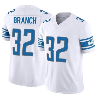 Limited Brian Branch Men's Detroit Lions Vapor F.U.S.E. Jersey - White