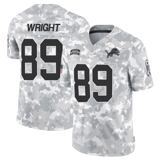 Limited Brock Wright Men's Detroit Lions 2024 Salute to Service Jersey - Arctic Camo