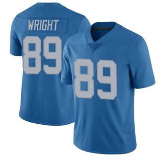 Limited Brock Wright Men's Detroit Lions Throwback Vapor Untouchable Jersey - Blue