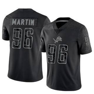 Limited Brodric Martin Men's Detroit Lions Reflective Jersey - Black