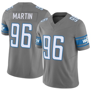 Limited Brodric Martin Men's Detroit Lions Silver Vapor F.U.S.E. Jersey