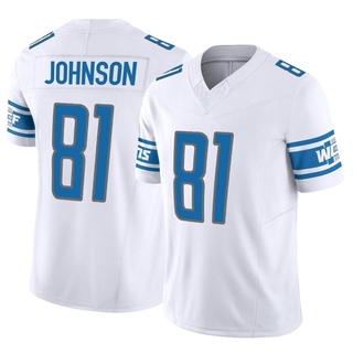 Limited Calvin Johnson Men's Detroit Lions Vapor F.U.S.E. Jersey - White