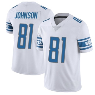 Limited Calvin Johnson Men's Detroit Lions Vapor Untouchable Jersey - White