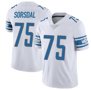 Limited Colby Sorsdal Men's Detroit Lions Vapor Untouchable Jersey - White