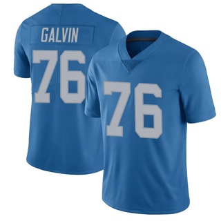 Limited Connor Galvin Men's Detroit Lions Throwback Vapor Untouchable Jersey - Blue