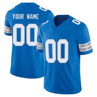 Limited Custom Men's Detroit Lions Vapor F.U.S.E. 2nd Jersey - Blue