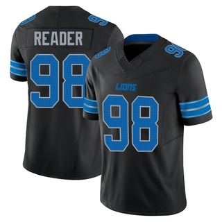 Limited DJ Reader Men's Detroit Lions Alternate Vapor F.U.S.E. 2nd Jersey - Black