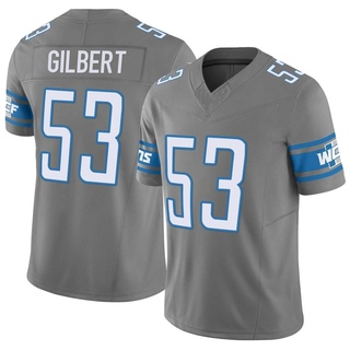 Limited DaRon Gilbert Men's Detroit Lions Silver Vapor F.U.S.E. Jersey