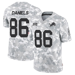 Limited Darrell Daniels Men's Detroit Lions 2024 Salute to Service Jersey - Arctic Camo