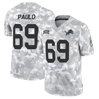 Limited Darrin Paulo Men's Detroit Lions 2024 Salute to Service Jersey - Arctic Camo