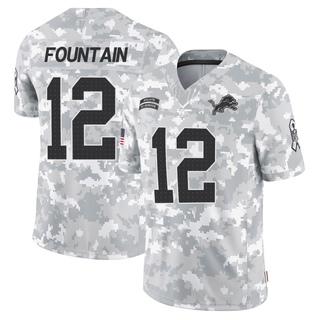 Limited Daurice Fountain Youth Detroit Lions 2024 Salute to Service Jersey - Arctic Camo