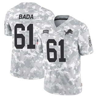 Limited David Bada Men's Detroit Lions 2024 Salute to Service Jersey - Arctic Camo