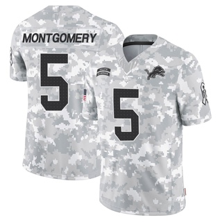 Limited David Montgomery Men's Detroit Lions 2024 Salute to Service Jersey - Arctic Camo