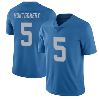 Limited David Montgomery Men's Detroit Lions Throwback Vapor Untouchable Jersey - Blue