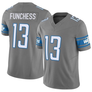 Limited Devin Funchess Men's Detroit Lions Silver Vapor F.U.S.E. Jersey