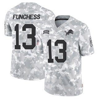 Limited Devin Funchess Youth Detroit Lions 2024 Salute to Service Jersey - Arctic Camo