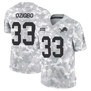 Limited Devine Ozigbo Men's Detroit Lions 2024 Salute to Service Jersey - Arctic Camo