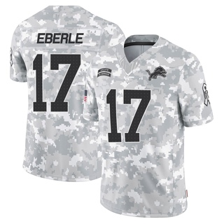 Limited Dominik Eberle Men's Detroit Lions 2024 Salute to Service Jersey - Arctic Camo