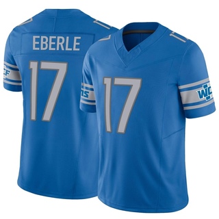 Limited Dominik Eberle Men's Detroit Lions Vapor F.U.S.E. Jersey - Blue