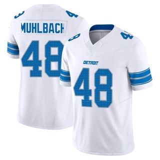 Limited Don Muhlbach Men's Detroit Lions Vapor F.U.S.E. 2nd Jersey - White