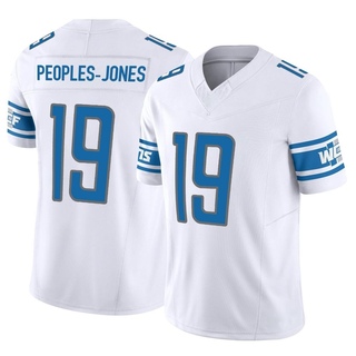 Limited Donovan Peoples-Jones Men's Detroit Lions Vapor F.U.S.E. Jersey - White