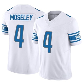 Limited Emmanuel Moseley Men's Detroit Lions Vapor F.U.S.E. Jersey - White