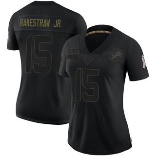 Limited Ennis Rakestraw Jr. Women's Detroit Lions 2020 Salute To Service Jersey - Black