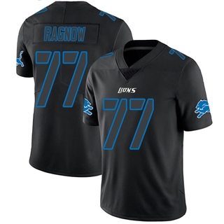 Limited Frank Ragnow Men's Detroit Lions Jersey - Black Impact