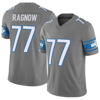 Limited Frank Ragnow Men's Detroit Lions Silver Vapor F.U.S.E. Jersey