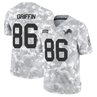 Limited Garrett Griffin Men's Detroit Lions 2024 Salute to Service Jersey - Arctic Camo