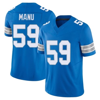 Limited Giovanni Manu Men's Detroit Lions Vapor F.U.S.E. 2nd Jersey - Blue