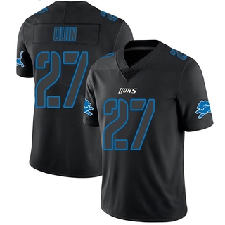 Limited Glover Quin Men's Detroit Lions Jersey - Black Impact