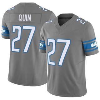 Limited Glover Quin Men's Detroit Lions Silver Vapor F.U.S.E. Jersey