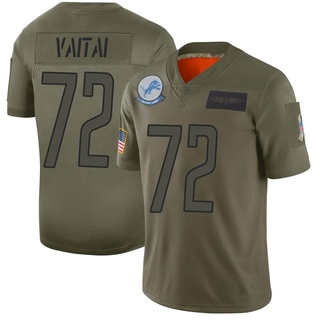 Limited Halapoulivaati Vaitai Men's Detroit Lions 2019 Salute to Service Jersey - Camo