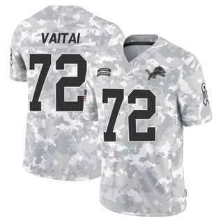 Limited Halapoulivaati Vaitai Men's Detroit Lions 2024 Salute to Service Jersey - Arctic Camo