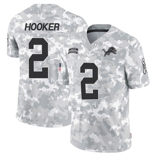 Limited Hendon Hooker Men's Detroit Lions 2024 Salute to Service Jersey - Arctic Camo