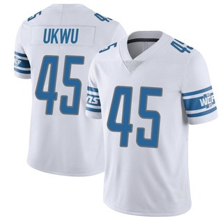 Limited Isaac Ukwu Men's Detroit Lions Vapor Untouchable Jersey - White