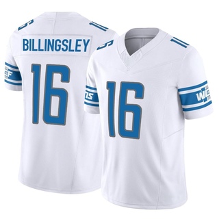 Limited Jace Billingsley Men's Detroit Lions Vapor F.U.S.E. Jersey - White